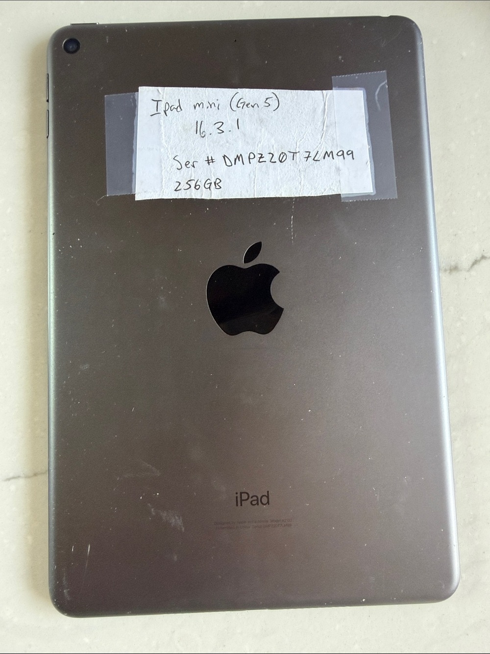 Apple iPad Mini - Space Gray Back 256gb unlocked